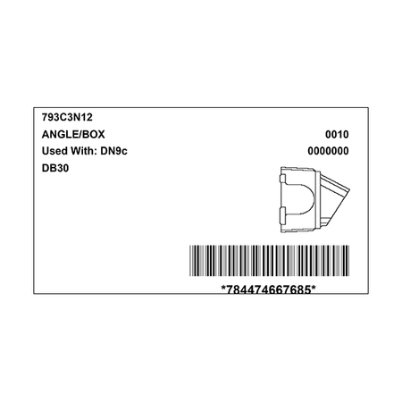 Meltric 793C3N12 BOX/ANGLE ADAPTER 30 DEGREE 793C3N12